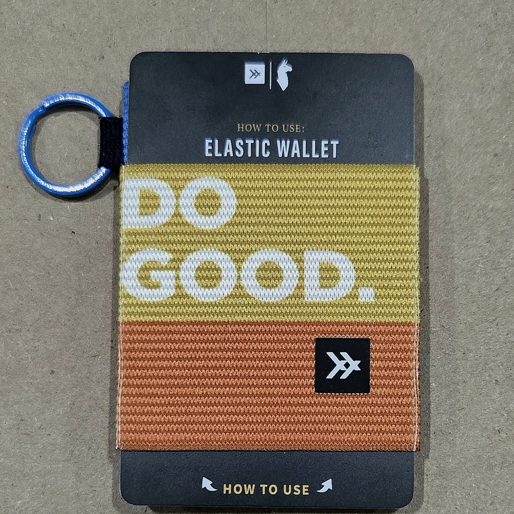 Cotopaxi Elastic Wallet (Men Or Women)- Yellow and Orange